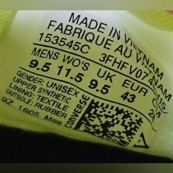 197 Converse Chuck Taylor All Star II High Tp sneaker reflective Volt neon green - Picture 10 of 12